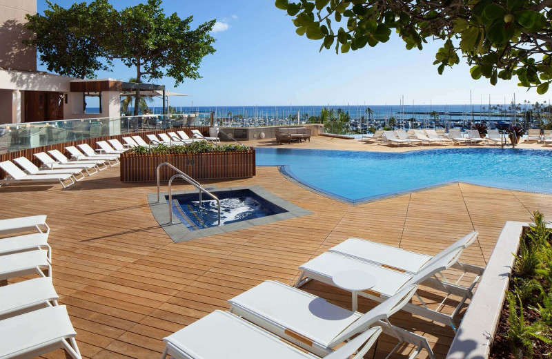 Outdoor pool at Prince Waikiki.