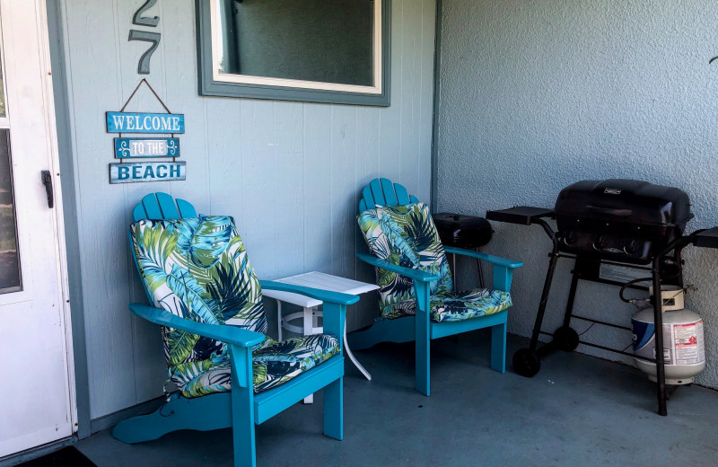 Rental porch at Sunnyside Resort Rental Company.