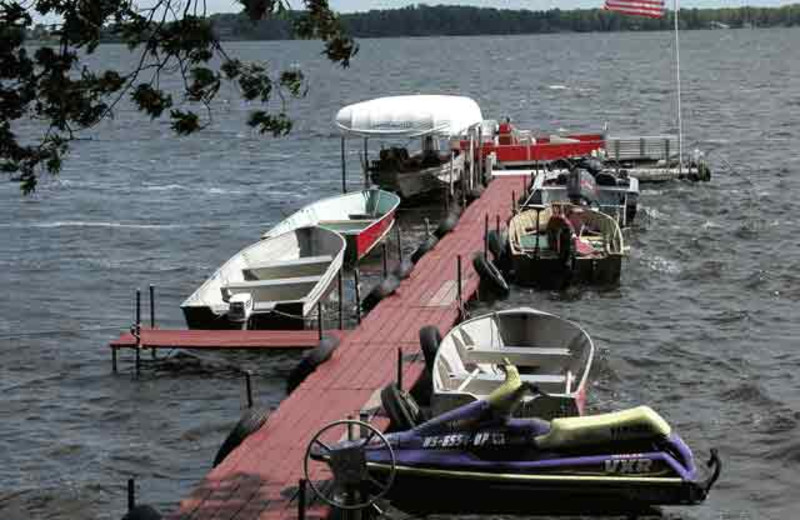 Dock at Radtke's Sabinois Point Resort.