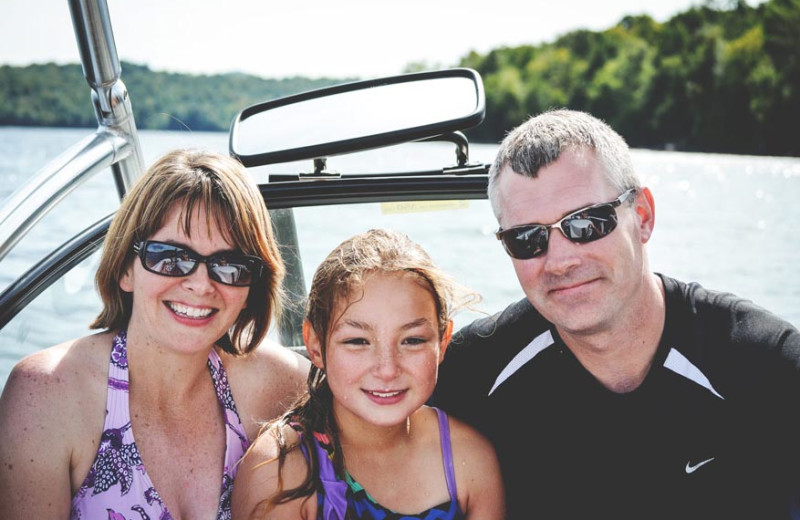 Family boating at Timberlock.