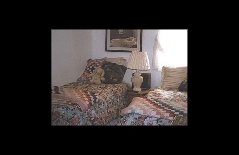 Guest room at Yvonne's Kenai River Belle House.