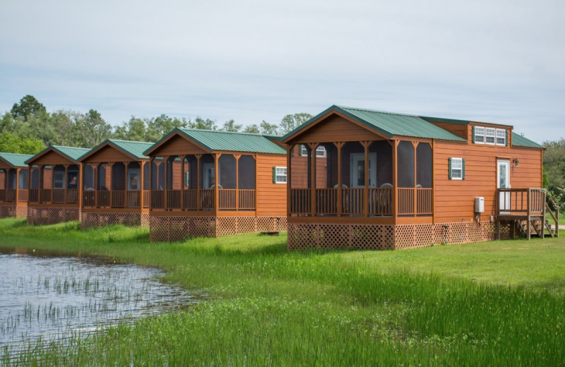 Cabin exterior at Lone Star Jellystone.