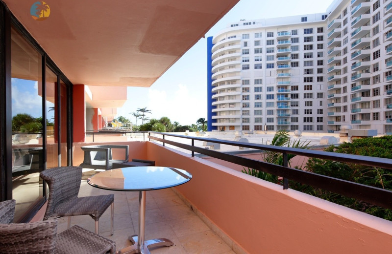 Rental balcony at HORA Vacation Rentals.