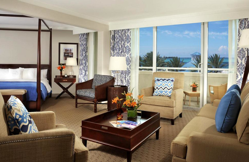 Guest room at Sheraton Cable Beach Resort.