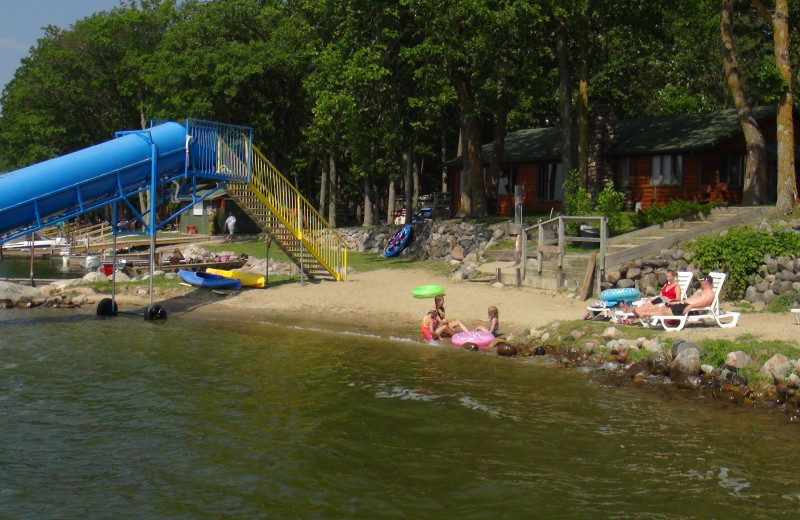 The beach at Acorn Hill Resort.