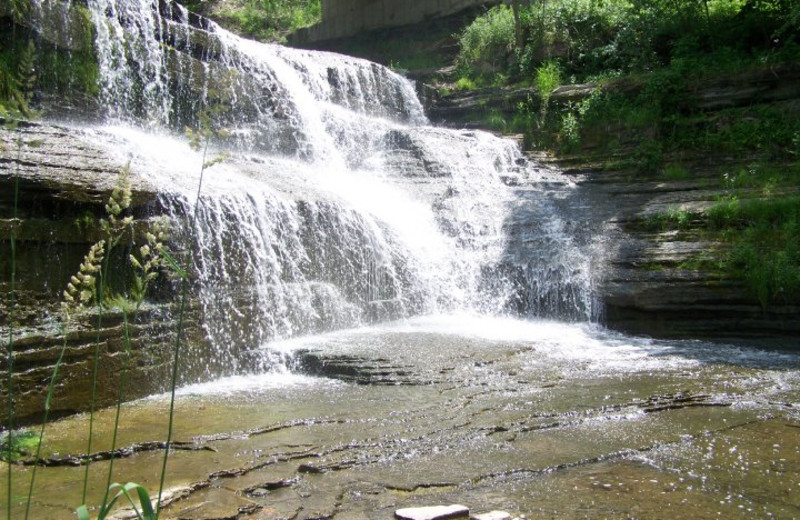 Waterfall at Finger Lakes Waterfall Resort
