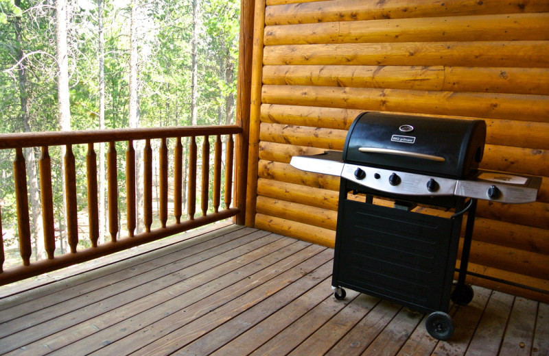 Cabin grill at Sawtelle Mountain Resort.