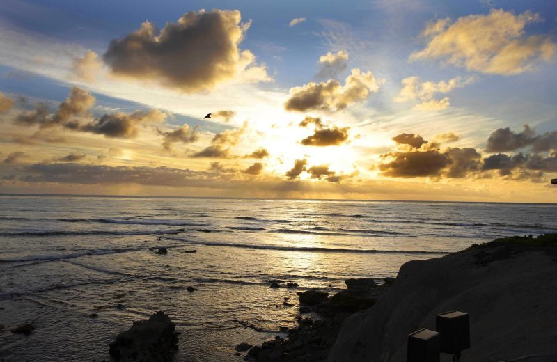 Enjoy and oceanfront sunset at Bluewater Vacation Homes