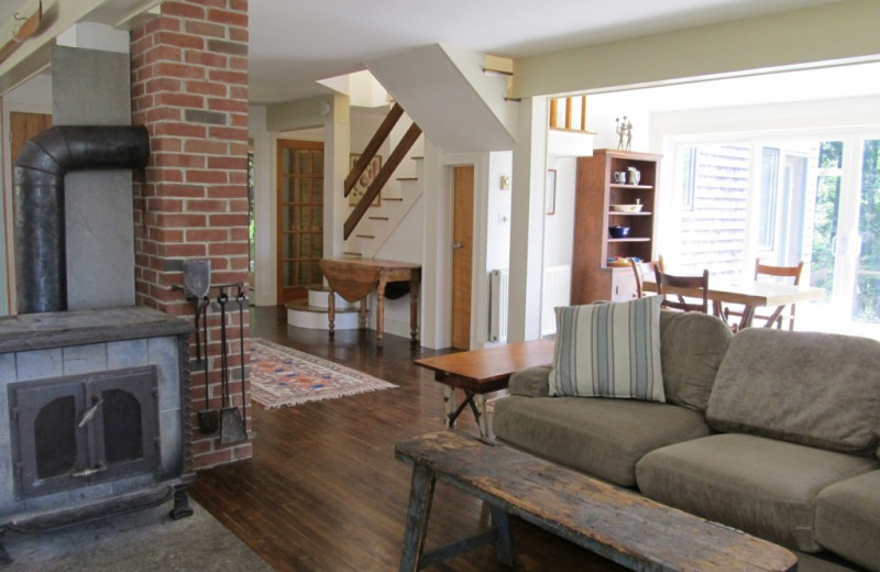 Rental living room at Vacation Cottages.