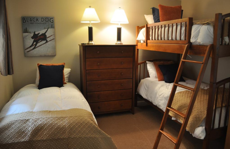 Guest bedroom at Nordic Village Resort.