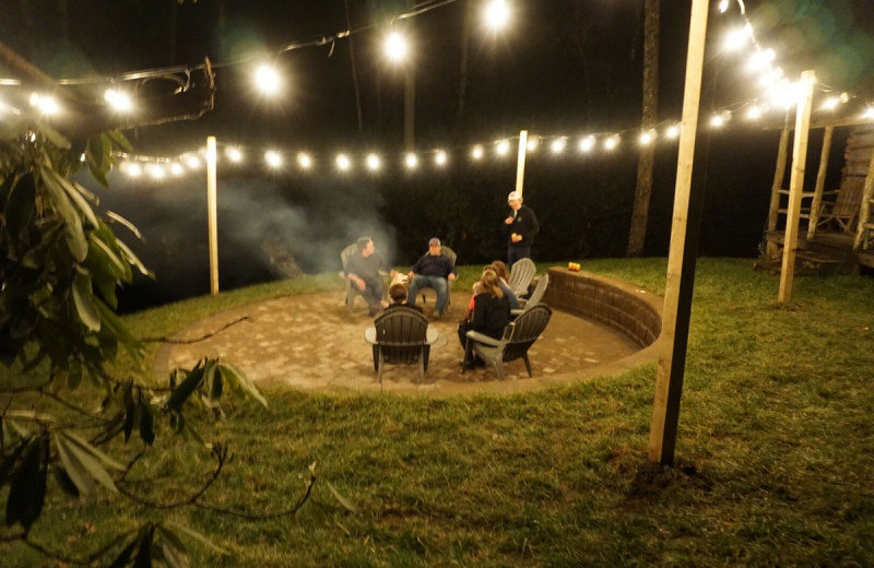 Rental patio at Yonder Luxury Vacation Rentals.