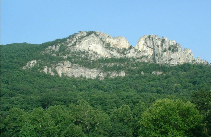 Seneca Rocks by Cheat River Lodge.
