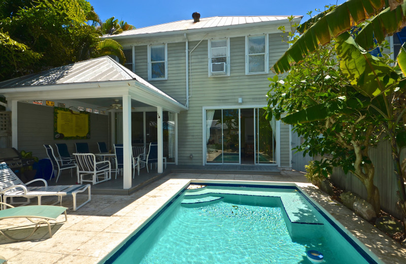 Rental pool at Key West Vacation Rentals.