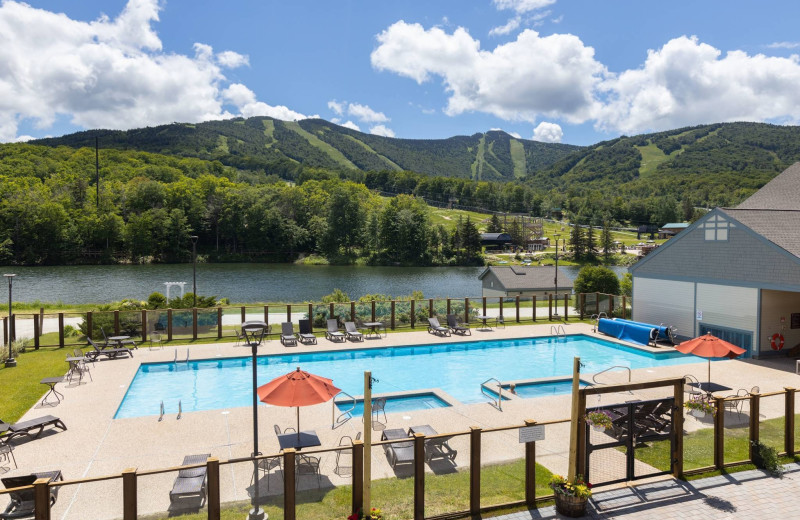 Outdoor pool at Killington Resort.