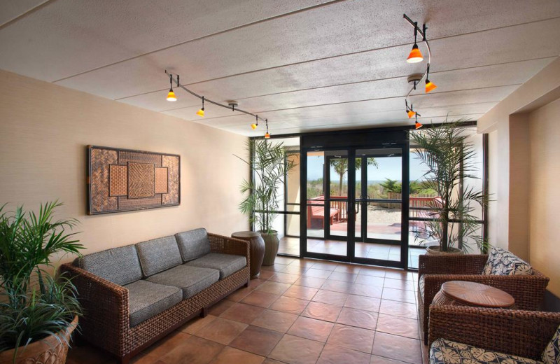 Lobby at Quality Inn Oceanfront Ocean City.