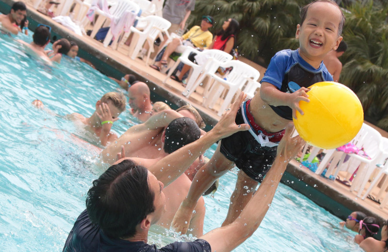 Outdoor pool at UCSB Family Vacation Center.