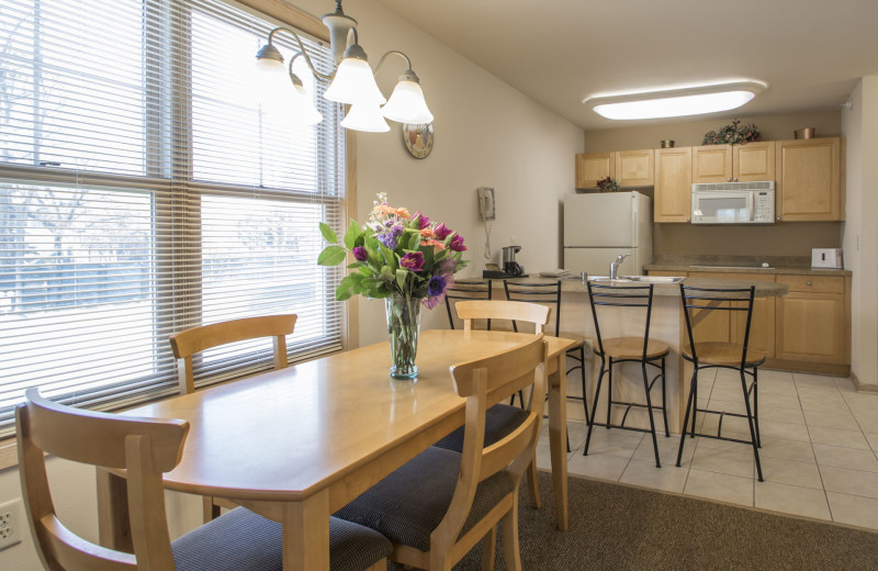 Guest kitchen at Mill Creek Hotel.