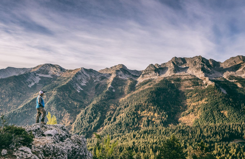 Mountains at Island Lake Lodge.