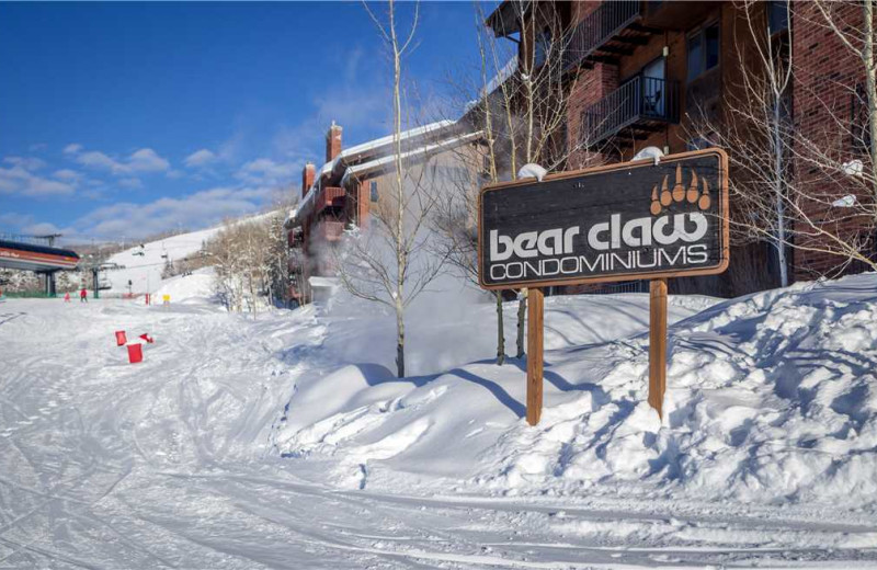 Exterior view of Bear Claw Condominiums.