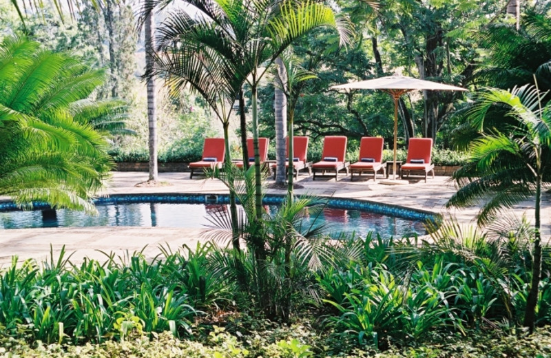 Outdoor pool at Jatinga Country Lodge.