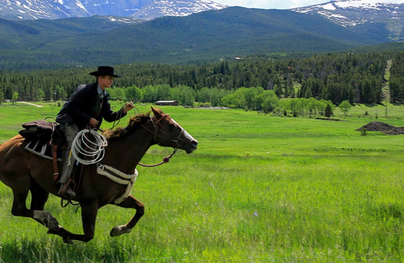 Horseback riding at Wind River Ranch.