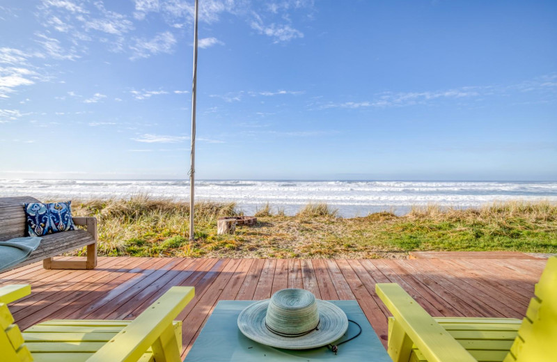 Rental beach view at Meredith Lodging LLC.