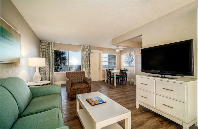 Guest room at Perry's Ocean Edge Resort.