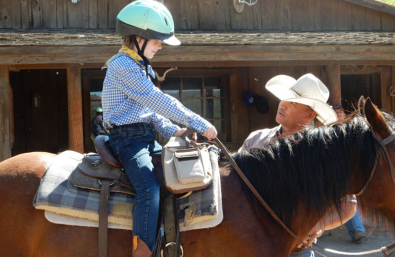 Family at Circle Z Ranch.