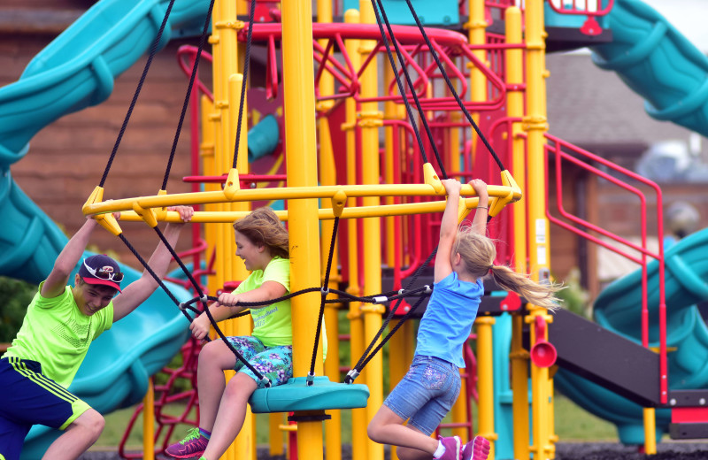 Kids playground at Spring Brook Vacation Home Rentals.