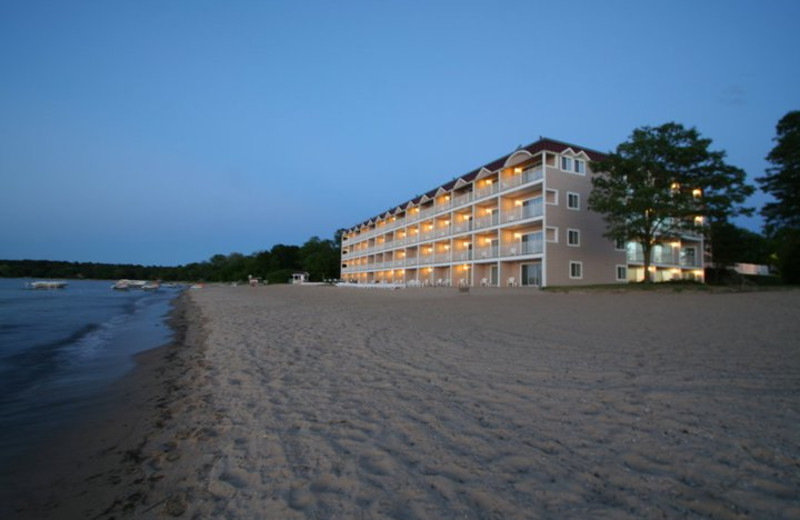 Beach view at Bayshore Resort.