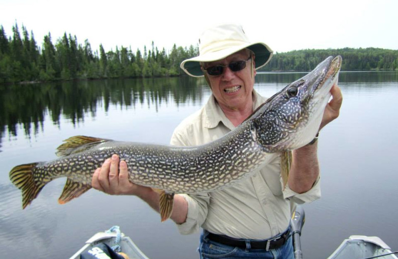 Fishing at Bay Wolf Camp.