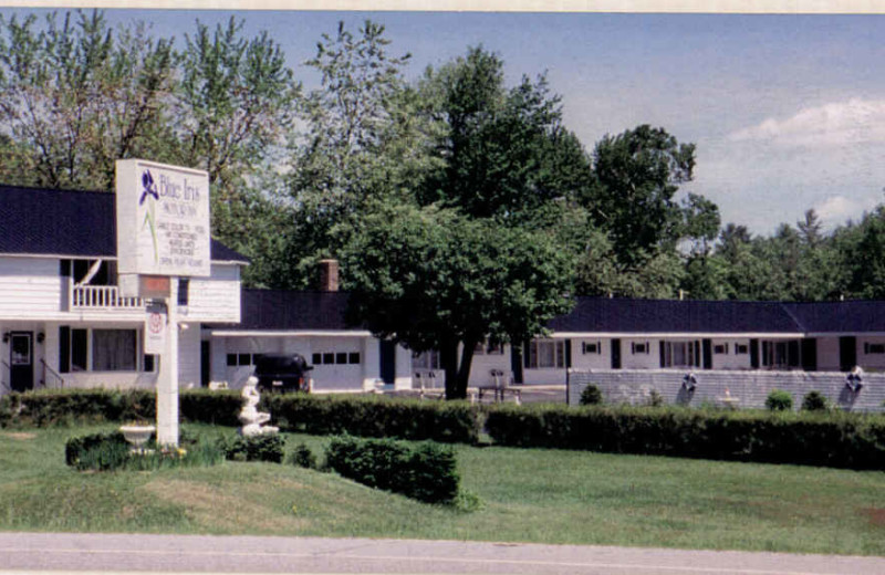Exterior view of Blue Iris Motor Inn.