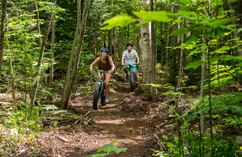 Biking at Garnet Hill Lodge.