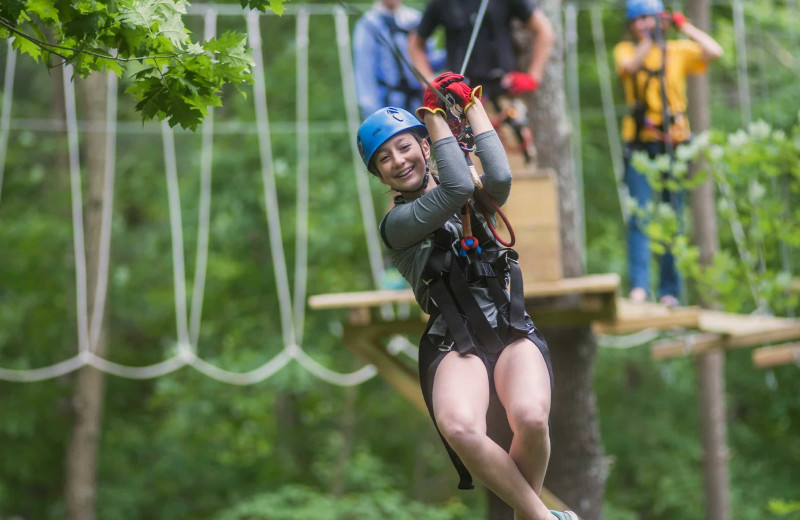 Zip line at Chula Vista Resort.