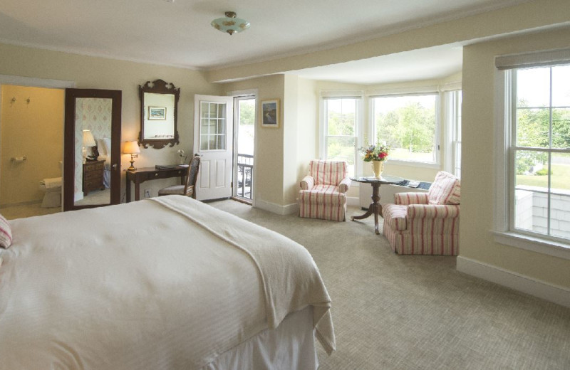 Guest room at Black Point Inn.
