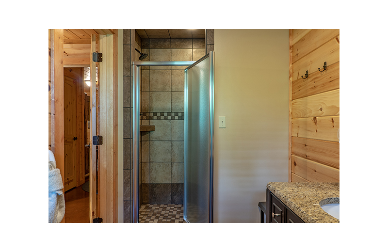 Bathroom at American Patriot Getaways - Relaxation Ridge.