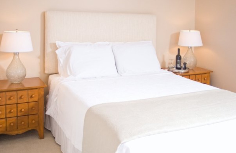 Guest bedroom at Dahlonega Spa Resort.