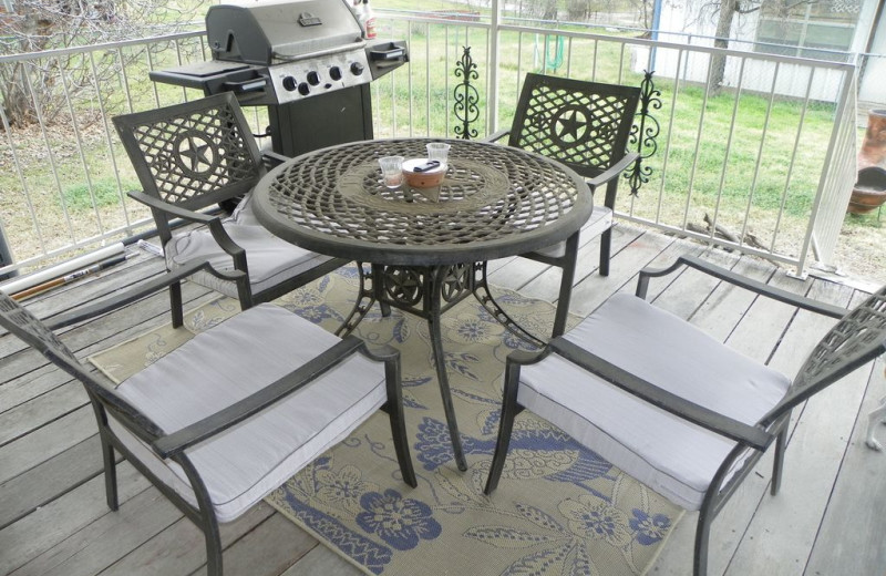 Patio at Hill Country Cabin.