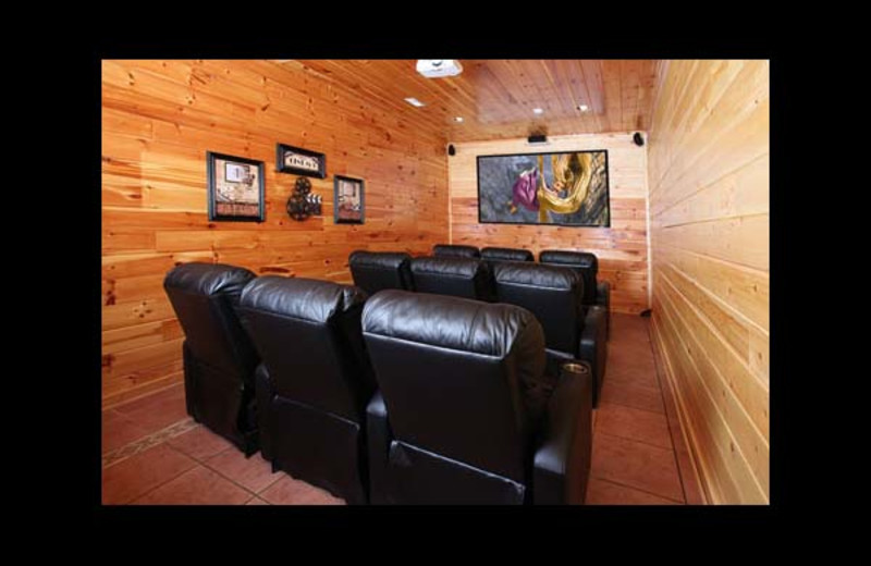 Cabin theater at Eden Crest Vacation Rentals, Inc. - Party Hut.