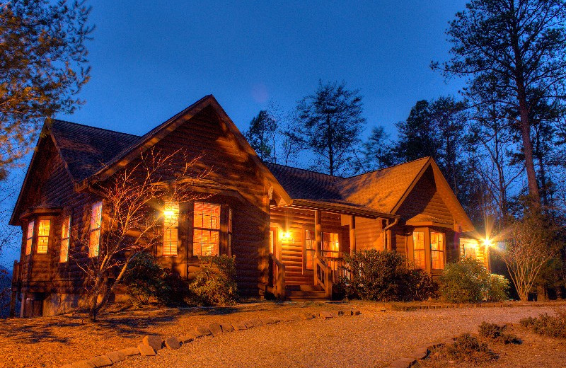 Cabin exterior at Georgia Mountain Rentals.