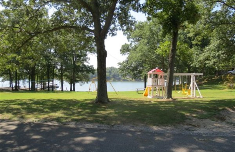 Children's playground at Shawnee Bay Resort.