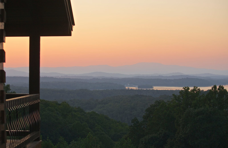 Sunset at Cabin Rentals of Georgia.