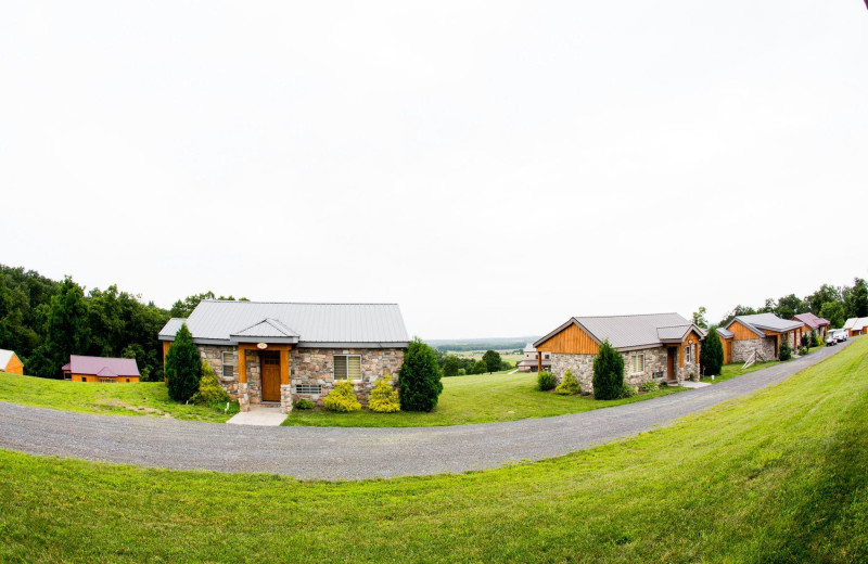 Cabins at The Lodges at Gettysburg.