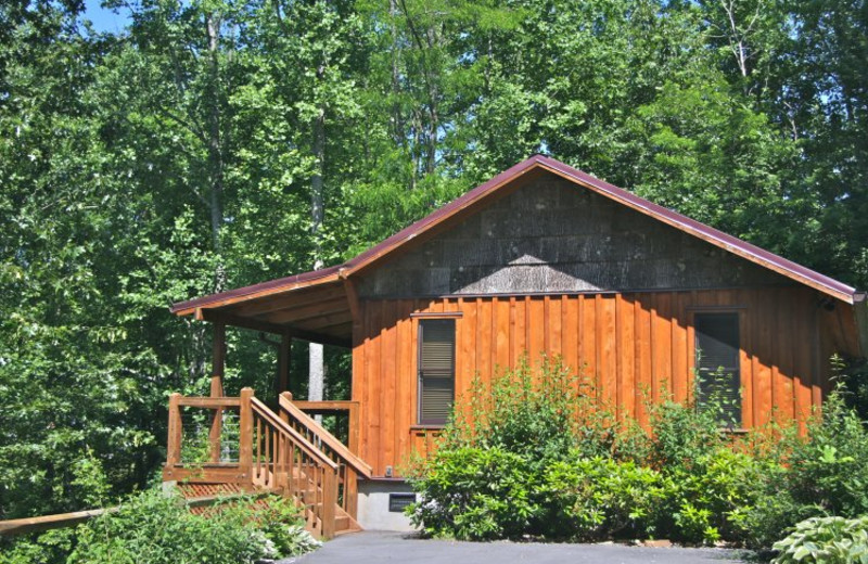 Cabin exterior at Linville Cabins.