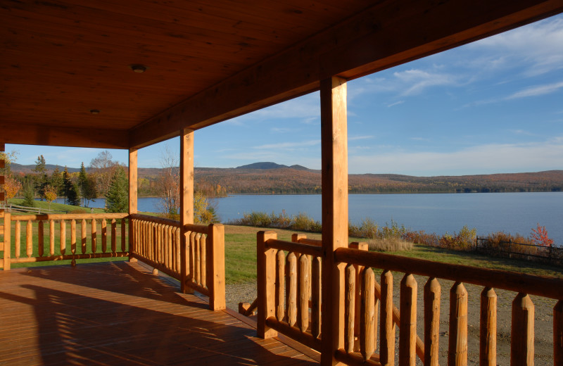 Cabin deck at Cabins at Lopstick.