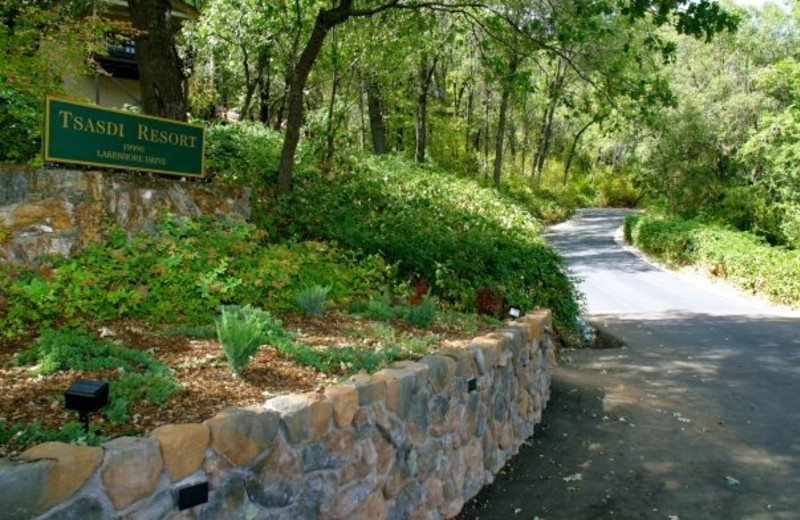 Resort entrance at Tsasdi Resort.