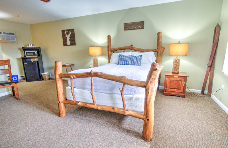 Guest room at East Shore Lodging.