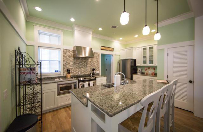 Rental kitchen at Dune Real Estate Company.