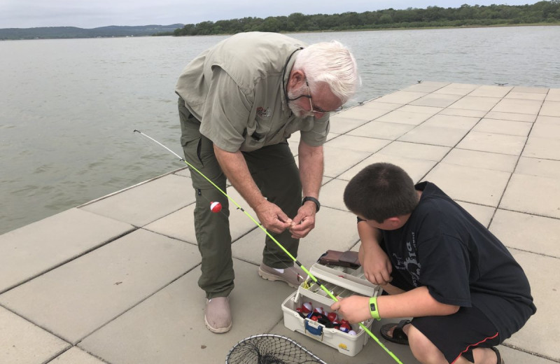 Fishing at Canyon of the Eagles Nature Park & Resort.