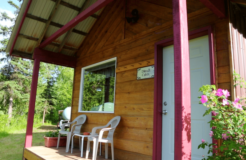 Cabin exterior at Northwoods Lodge.